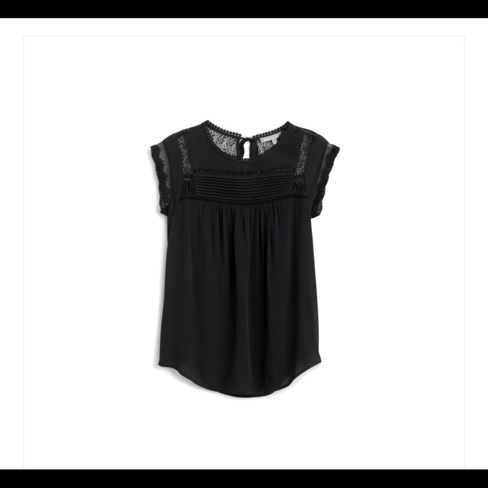 Daniel Rainn Becru Lace Detail Blouse